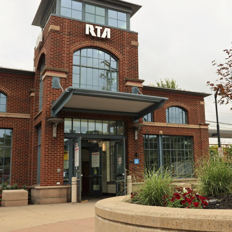 W. 117-Madison Red Line station exterior